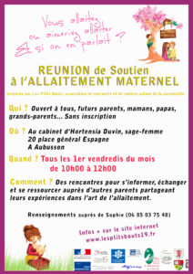 Reunion de soutien à l'allaitement AUBUSSON @ chez hortensia duvin | Aubusson | Nouvelle-Aquitaine | France