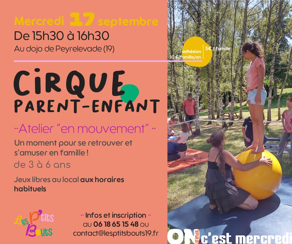 On grandit c'est mercredi atelier en mouvement septembre 2025 Les P'tits Bouts