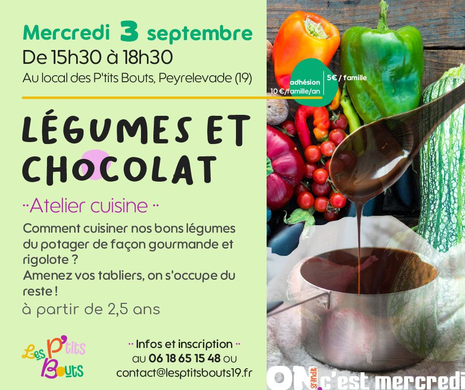 On grandit c’est mercredi atelier cuisine septembre 2025 Les p’tits Bouts
